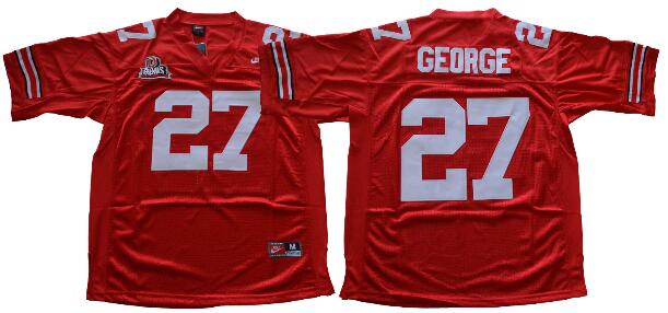 College Ohio State Buckeyes Jerseys 27# Eddie George Throwback Jersey