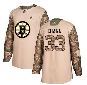 Adidas Bruins #33 Zdeno Chara Camo Authentic 2017 Veterans Day Men Stitched NHL Jersey