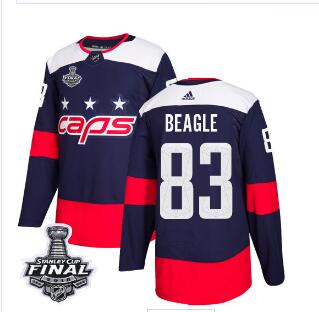 Adidas Capitals #83 Jay Beagle Navy Authentic 2018 Stadium Series Stanley Cup Final Stitched NHL Jersey