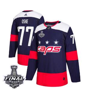 Adidas Capitals #77 T.J. Oshie Navy Authentic 2018 Stadium Series Stanley Cup Final Stitched NHL Jersey