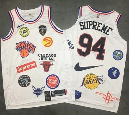 Supreme x Nike x NBA Men Basketball Jerseys