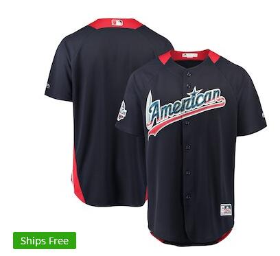 Men's American League Majestic Navy 2018 MLB All-Star Game Home Run Derby Team Jersey