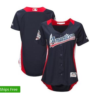 Women's American League Majestic Navy 2018 MLB All-Star Game Home Run Derby Team Jersey