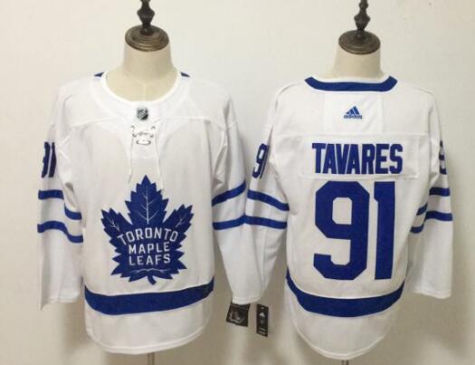 Men's Adidas Toronto Maple Leafs John Tavares White Hockey Jersey