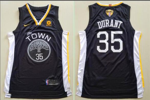 2018 Final Patch Men's Golden State Warriors Kevin Durant  Basketball JERSEY