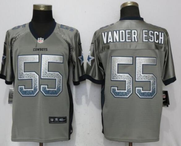 NEW Nike Dallas cowboys 55 Vander edch Drift Fashion Gray Elite Jerseys