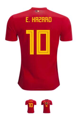 Eden Hazard Belgium 2018 Home Jersey by adidas