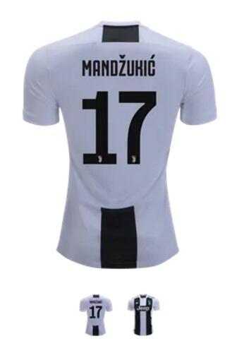 Men Mandzukic Juventus 18/19 Authentic Home Jersey by adidas