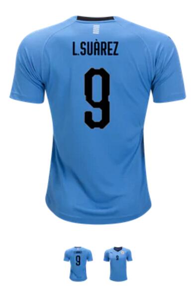 Men PUMA Luis Suarez Uruguay Home Jersey 2018