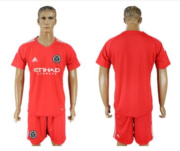 2018 19 New York City FC Lake Red Boalkeeper Soccer Jersey