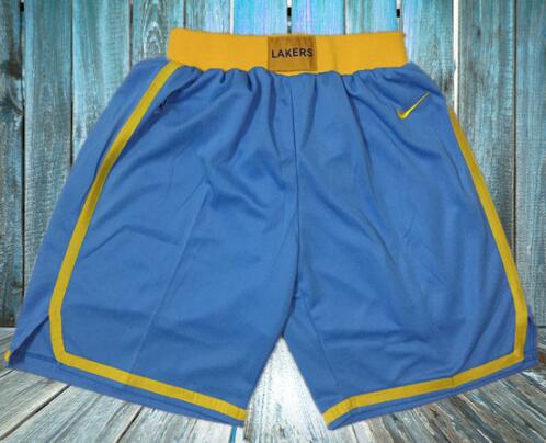 New Men Nike Mens Los Angeles Lakers   Basketball Shorts