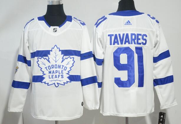 Women's Toronto Maple Leafs John Tavares 91# Hockey Jersey White