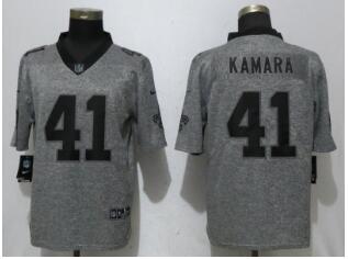 Nike New Orleans Saints 41 Alvin Kamara Gray Gridiron Gray Vapor Untouchable Limited Jersey