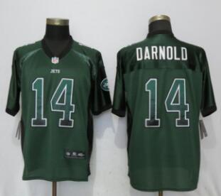 Nike New York Jets #14 Sam Darnold Green Drift Fashion Elite Jersey