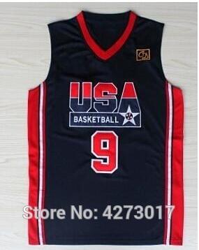 1992 USA Dream Team Men's #9 Michael Jordan Basketball Jerseys