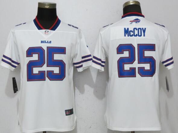 Women New Nike Buffalo Bills 25 McCoy White 2017 Vapor Untouchable Elite Playe