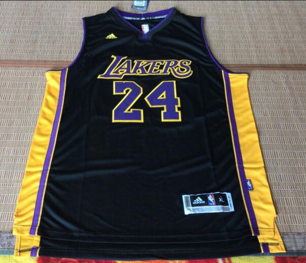 Los Angeles Lakers 24 Kobe Bryant black  adidas men basketball nba jerseys
