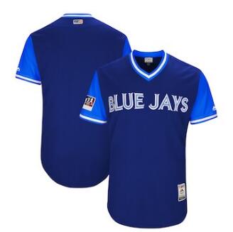 Men's Toronto Blue Jays Blank Majestic Royal 2018 Players' Weekend Authentic Team Jersey