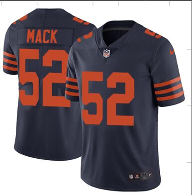 Nike Chicago Bears #52 Khalil Mack Navy Blue Alternate Men's Stitched NFL Vapor Untouchable Limited Jersey