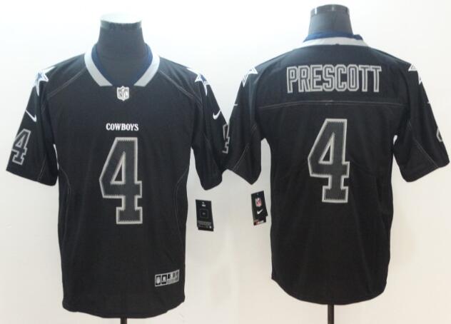 Nike Dallas Cowboys #4 Dak Prescott Men's Stitched  Black jersey