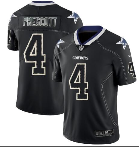 Nike Dallas Cowboys #4 Dal Prescott Black Shadow Legend Limited Jersey