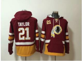 Nike Washington Redskins 21 Sean Taylor Burgundy Red Stitched Pullover Hoodie