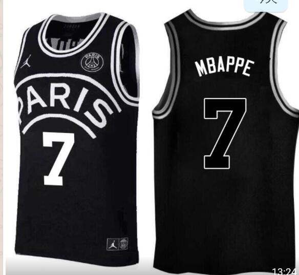 7 MBAPPE Paris Basketball Jerseys