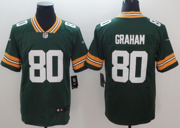 Men's Green Bay Packers Jimmy Graham Nike Green Jersey