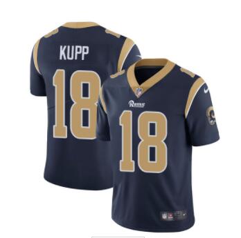 Nike Los Angeles Rams #18 Cooper Kupp Navy Blue Team Color Men's Stitched NFL Vapor Untouchable Limited Jersey