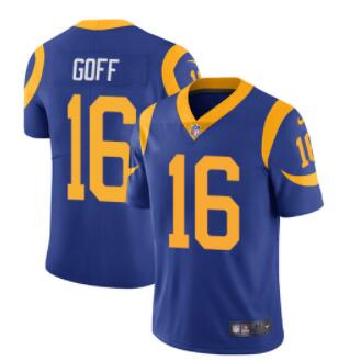 Nike Los Angeles Rams #16 Jared Goff Royal Blue Alternate Men's Stitched NFL Vapor Untouchable Limited Jersey