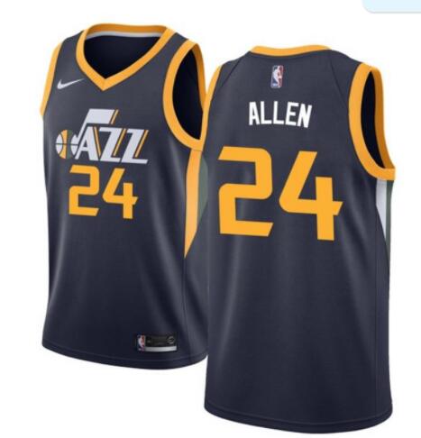 24 #  Custom Allen jersey