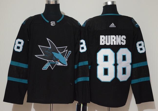 Adidas San Jose Sharks #88 Brent Burns Black Hockey Jersey