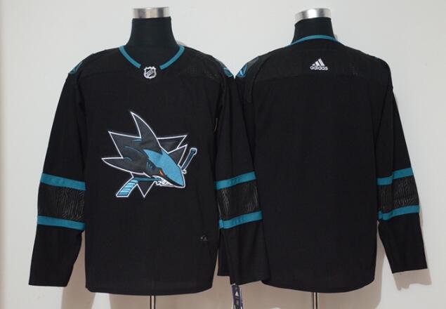 Men Adidas San Jose Sharks Black Hockey Jersey