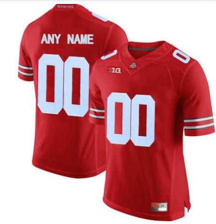 Mens Custom NAME & NUMBER Ohio State Buckeyes College Football Limited Red