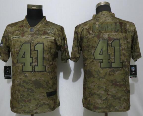 Women New Nike New Orleans Saints 41 Kamara Nike Camo Salute to Service Limited Jersey