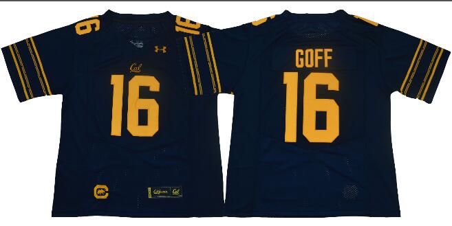 Men California Golden Bears NCAA Football 16 Jared Goff Jersey