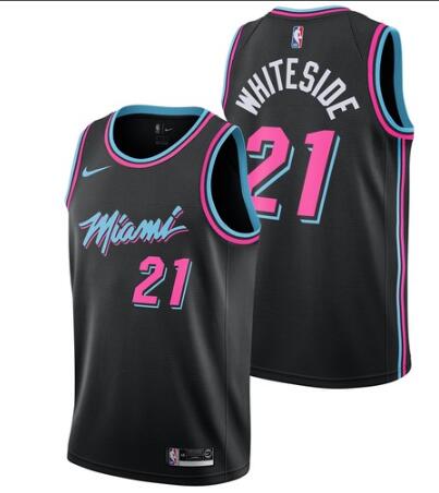 Nike Heat #21 Hassan Whiteside Black City Edition Jersey