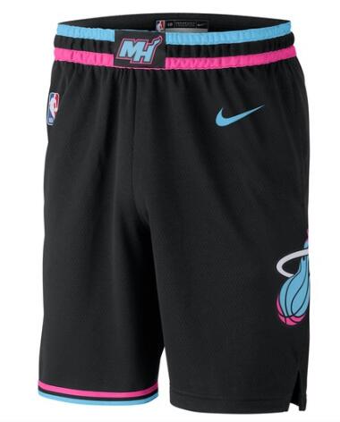 Men Miami Heat Basketball Shorts Black