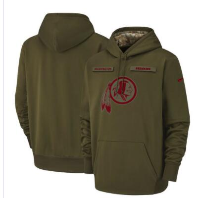 Washington Redskins Nike Salute to Service Sideline Therma Performance Pullover Hoodie - Olive