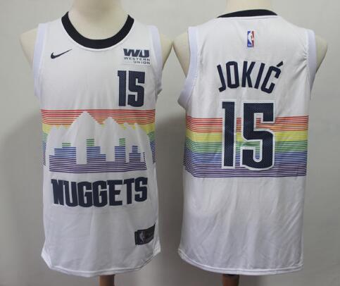 Men's 2018-19 New Denver Nuggets Nikola Jokic 15 City Edition Jersey