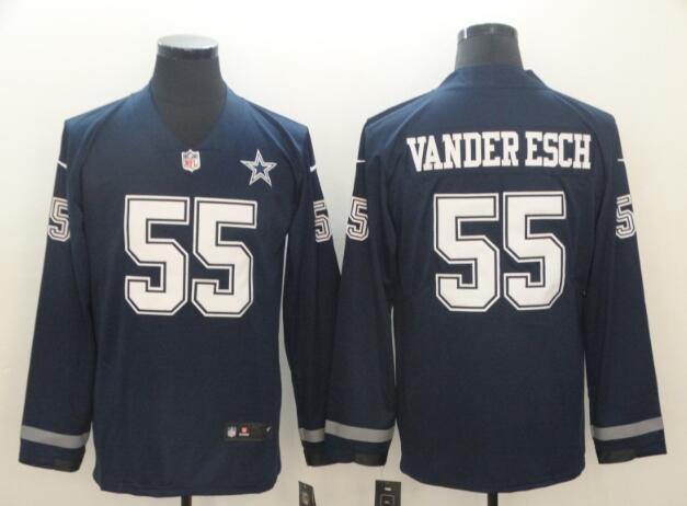 Nike Dallas Cowboys #55 Leighton Vander  Men Long Sleeves Jersey