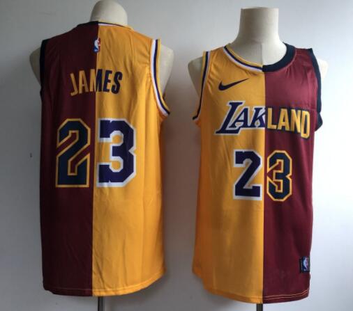 New LeBron James Los Angeles Lakers Men Split jersey