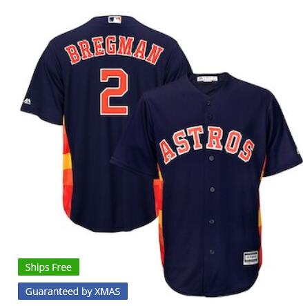 Men's Houston Astros Alex Bregman Majestic Fashion Navy Official Cool Base Replica Player Jersey