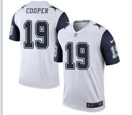 Men Dallas Cowboys 19 Amari Cooper color Rush jersey