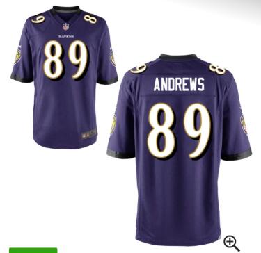 Men 89# Mark Andrews Raven Jersey