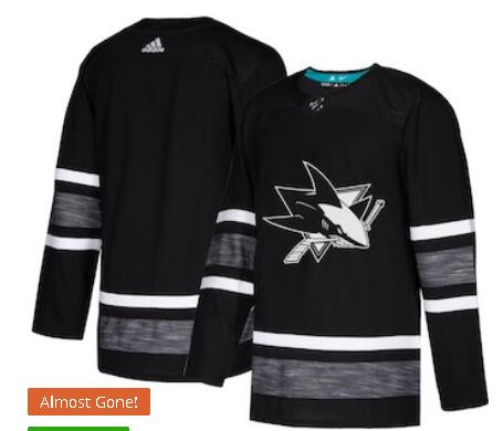 Men's San Jose Sharks adidas Black 2019 NHL All-Star Game Parley Jersey