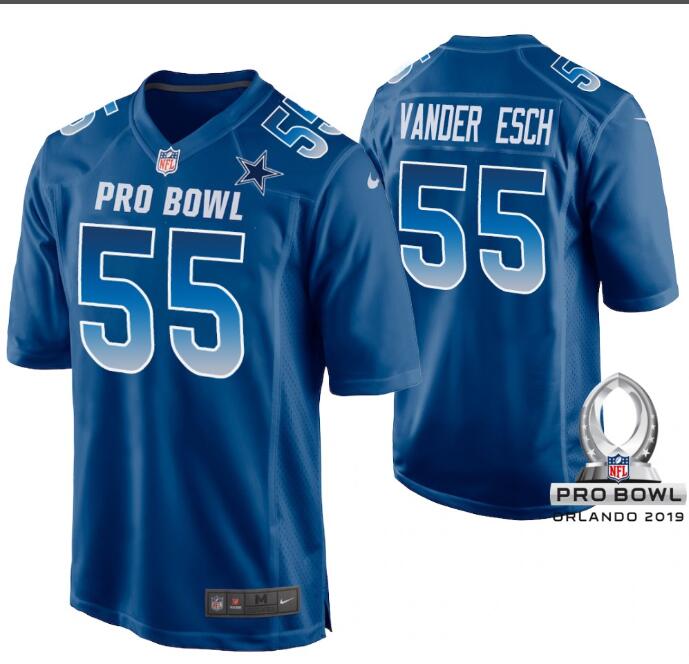Nike Cowboys 55 Leighton Vander Esch Stitched NFL Limited 2019 Pro Bowl Jersey