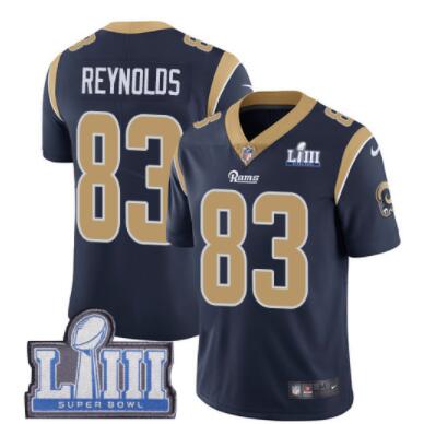 Men's Los Angeles Rams #83 Josh Reynolds Navy Blue Nike NFL Home Vapor Untouchable Super Bowl LIII Bound Limited Jersey