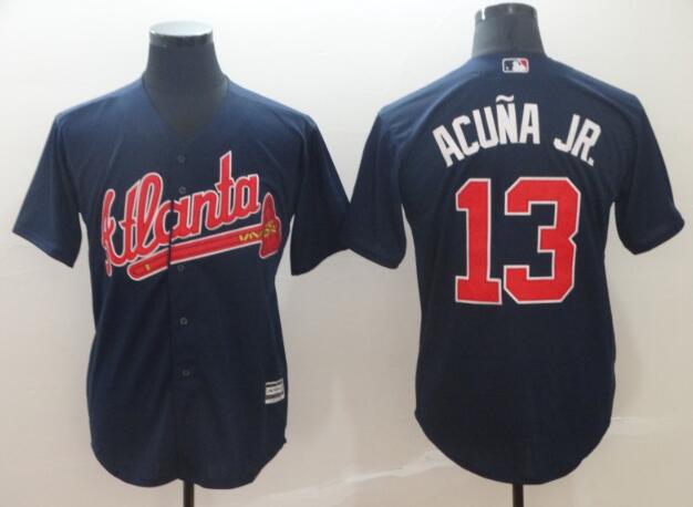 Men Atlanta Braves Ronald Acuna Jr. Baseball Jersey