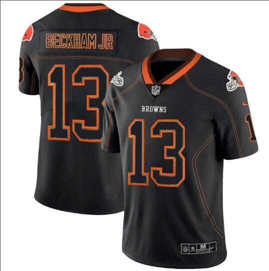 Nike Cleveland Browns 13 Odell Beckham Jr Black Shadow Legend Limited Jersey